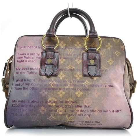 LOUIS VUITTON Richard Prince Graduate Jokes Bag 